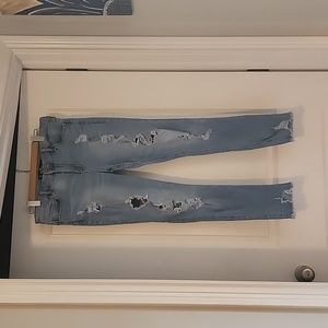 Hollister Distressed High Rise Super Skinny Jeans